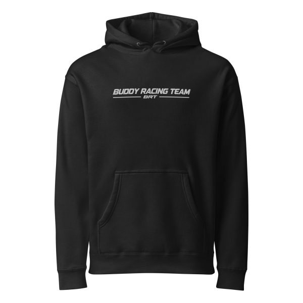 unisex-heavyweight-hooded-sweatshirt-black-front-6ac1676aefc7d.jpg Buddy Racing Team | BRT Embroidered